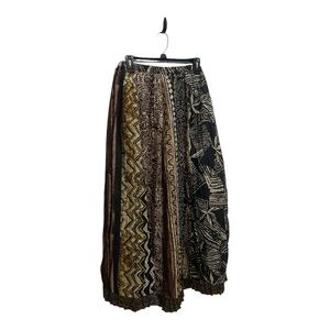 Chico's Boho Earthy Tones Maxi Skirt Size 2
